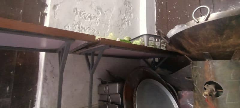 SS BIG 9X6COUNTER PURE Stainless steel table karai stove hotel 7