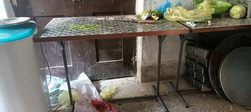 SS BIG 9X6COUNTER PURE Stainless steel table karai stove hotel 9