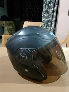 helmet face open