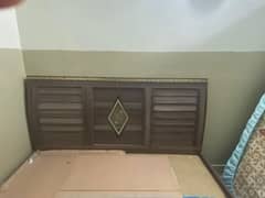 wooden bed