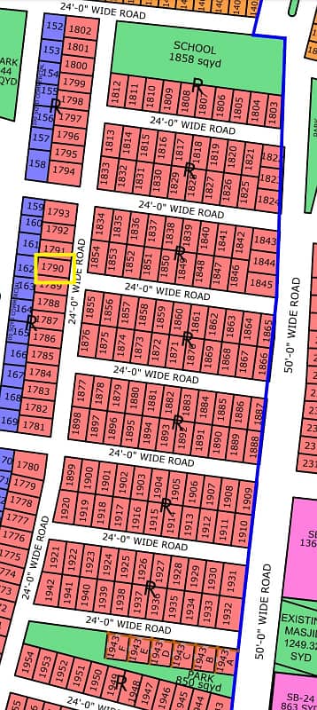 R-1790, 120 Sq Yard, Gold Block 0