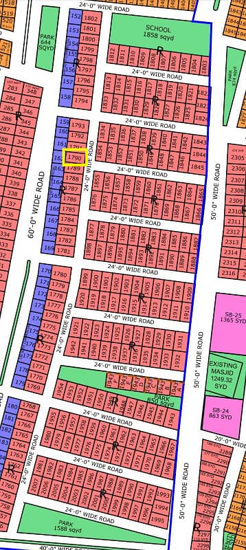 R-1790, 120 Sq Yard, Gold Block 1