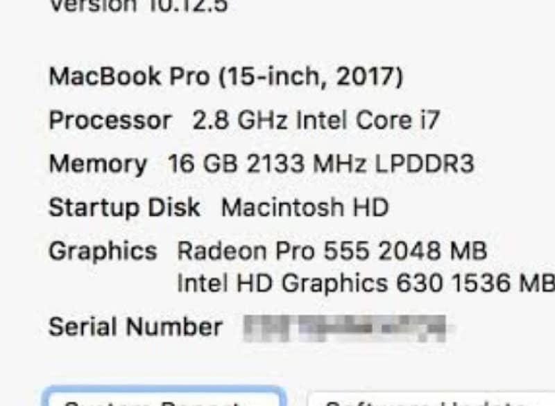 Macbook Pro 2017 15 inches 3