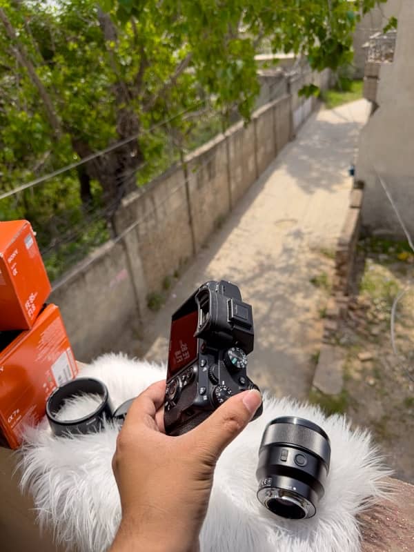 Sony a7iii - With 85 FE f1.8 lens + Lens Cap And Hood with Strip 4