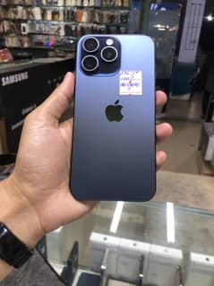 15 pro max 256GB Blue Titanium Only Phone