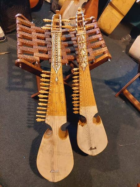 Rabab with accessories and book (half sadaf rubab , full sadaf robab) 0