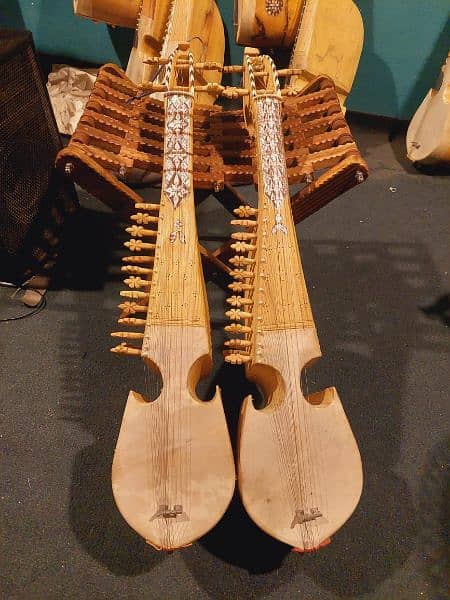 Rabab with accessories and book (half sadaf rubab , full sadaf robab) 3