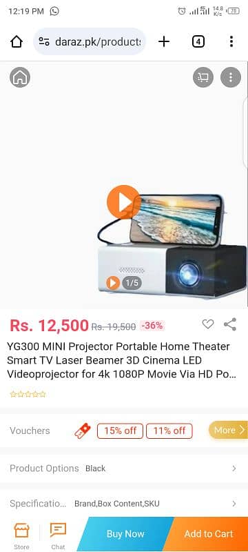 Q1 Hd Mini Portable Projector 1