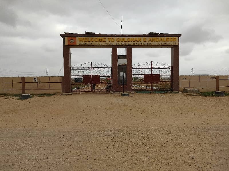 120 Sq. Yd West Open Corner Plot For Sale In Andaleeb Society 15