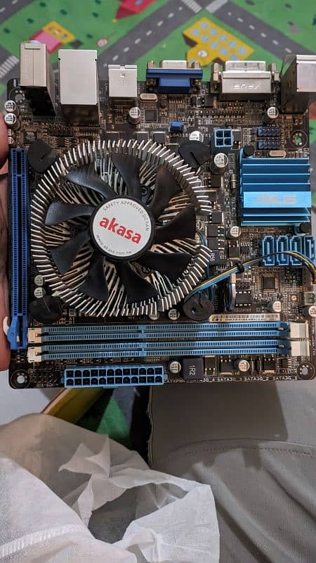 Asus H61 Micro ATX motherboard + Core i 5 3570 CPU 2