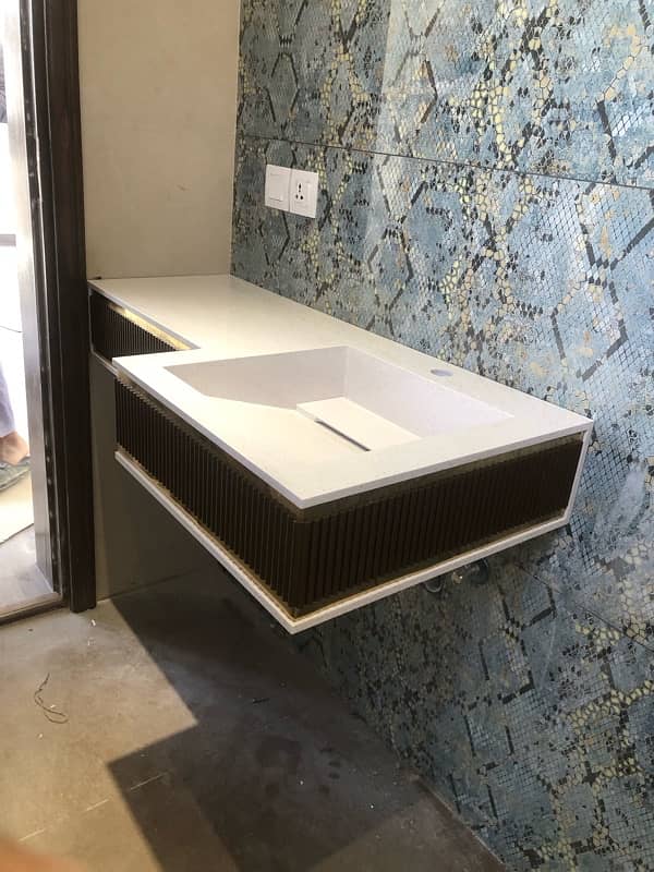 Corian vanity 17