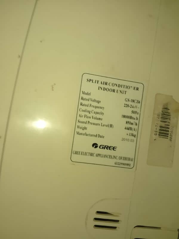 Gree 1.5 Ton Split Ac 7