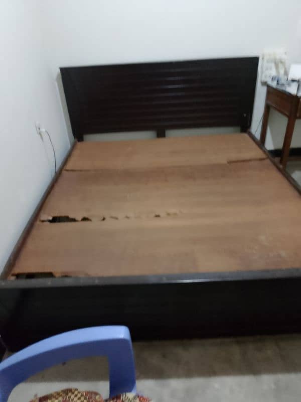 used bed with matress . 0