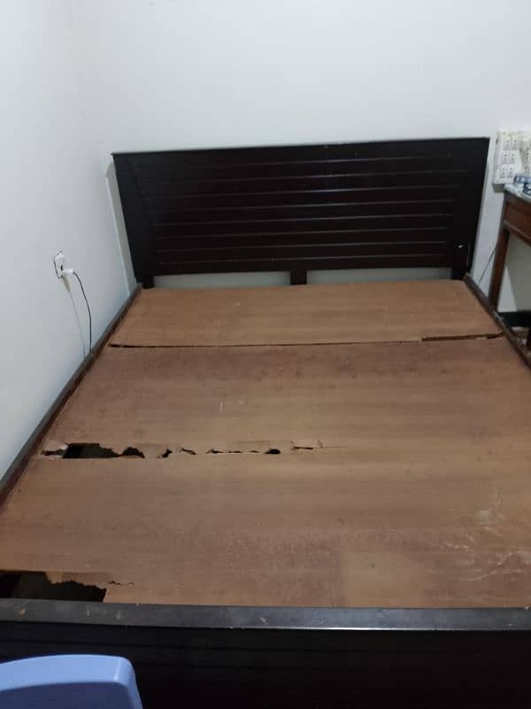used bed with matress . 3