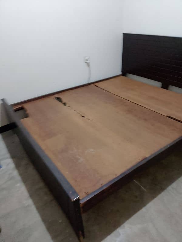 used bed with matress . 4