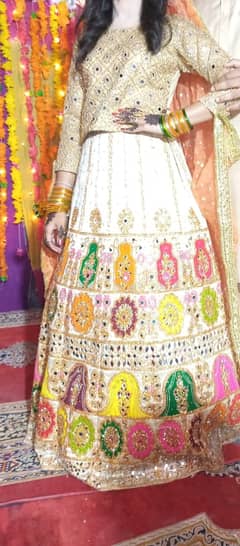 Mehndi dress lengha and shirt