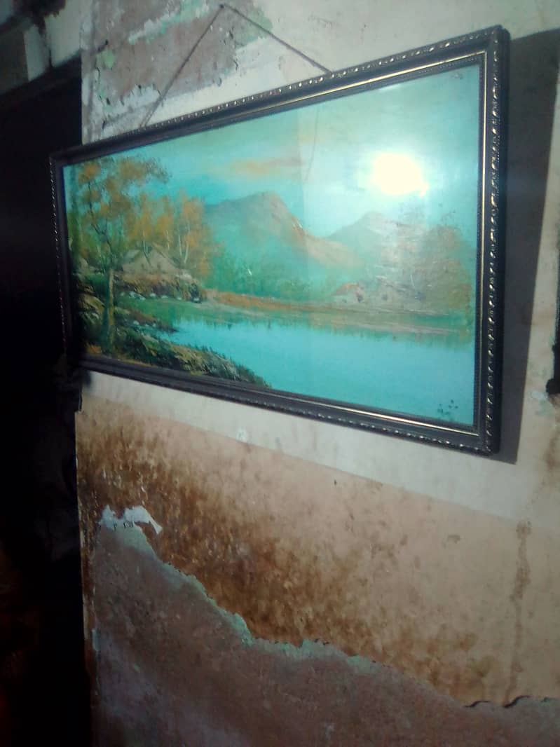 Hand made best and big painting size 36 " × 16" 5