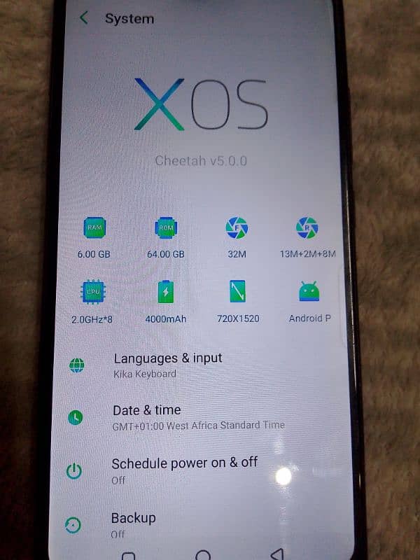 Infinix S4 For sale with box All ok 8