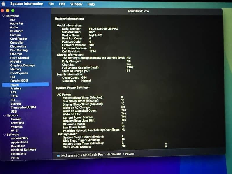 Macbook Pro 2019 15” 5