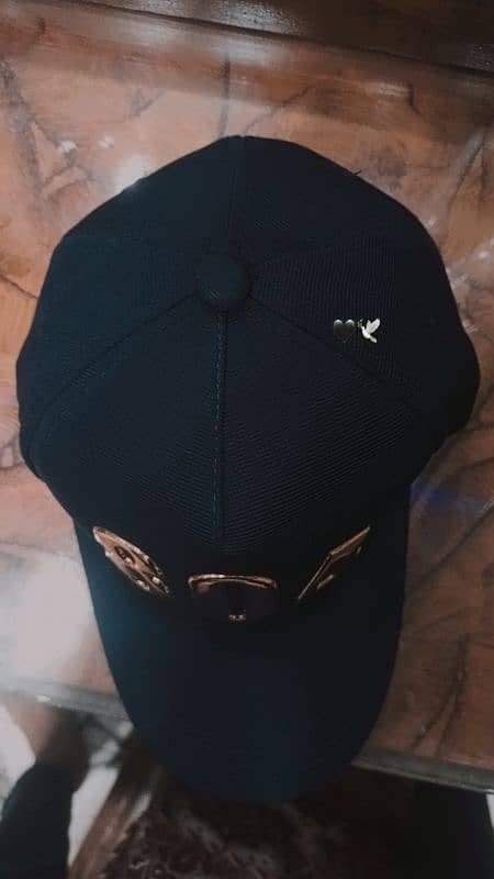 Blue colour Cap Quality Cap and with your yellow colour 804 Logo 2