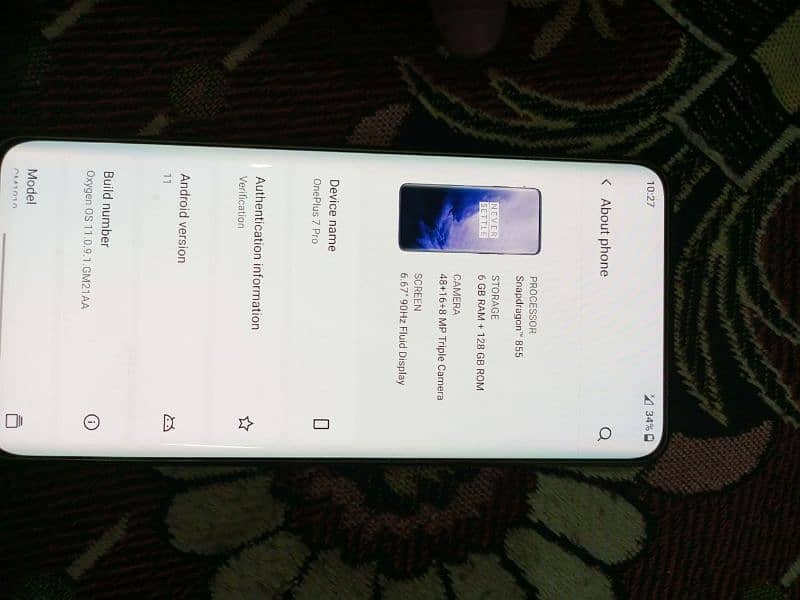 One plus 7pro edge 6/128gb condition 10 by 10 everything ok 8