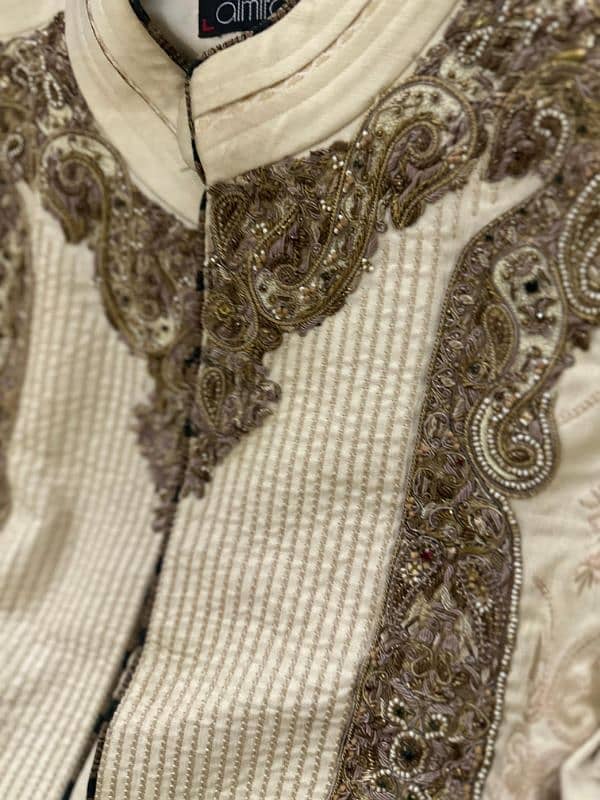 Almirah's Wedding Dulha Sherwani (Golden) - Size M 1