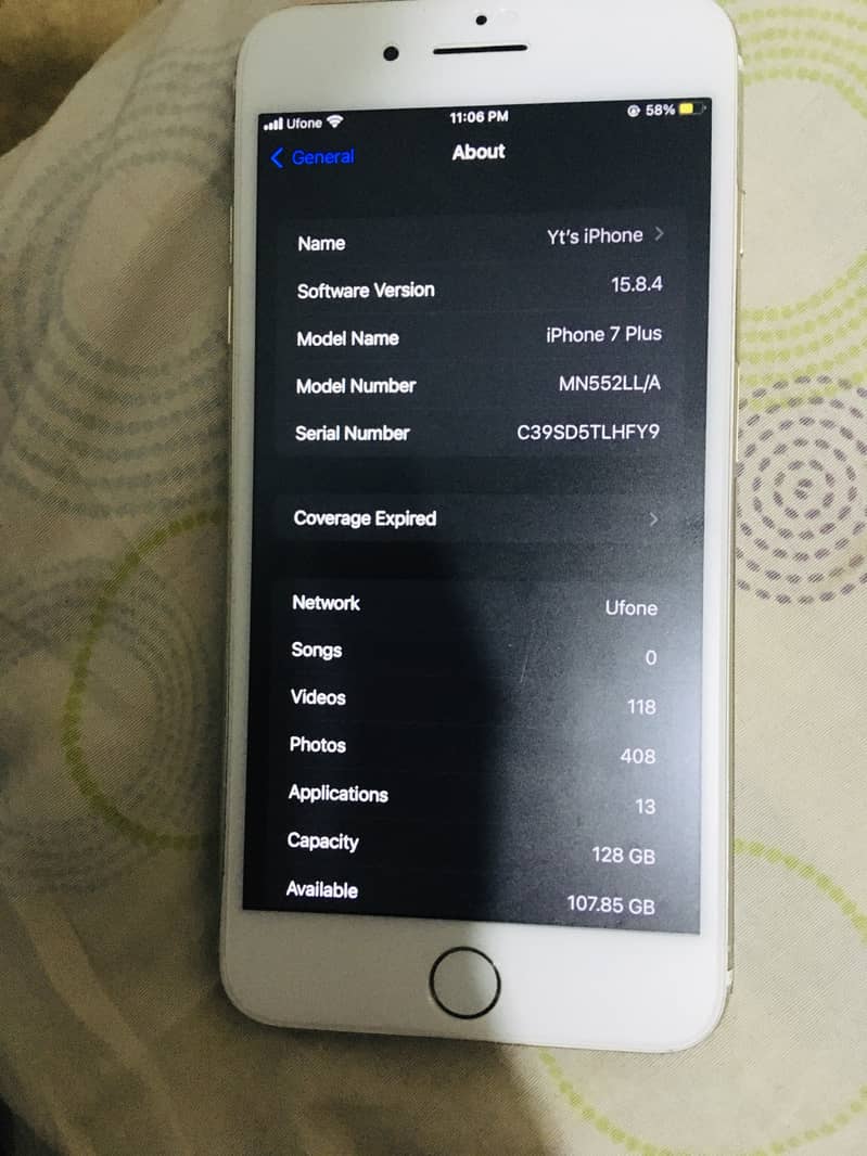 Hey i am selling my iphone 7plus pta aproved 4