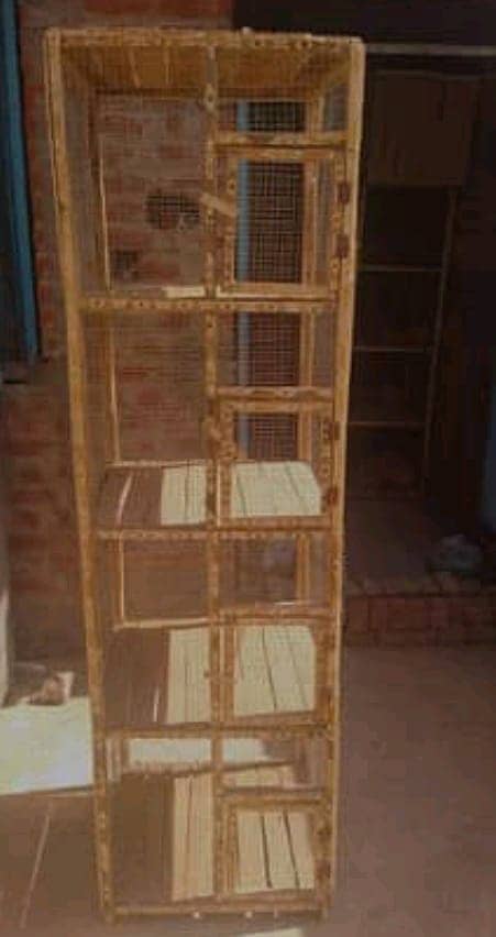 Wooden solid cage 4 portion 0