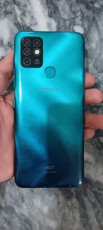 infinix Hot 10 6 128 with box + charger call 0334 8977842 0