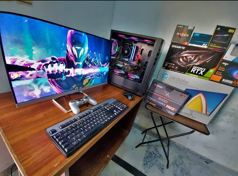 BEAST GAMING PC/MONITOR/FREE PS4 CONTROLERS 3