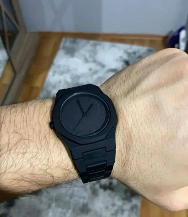 Black Arabic Watch 0
