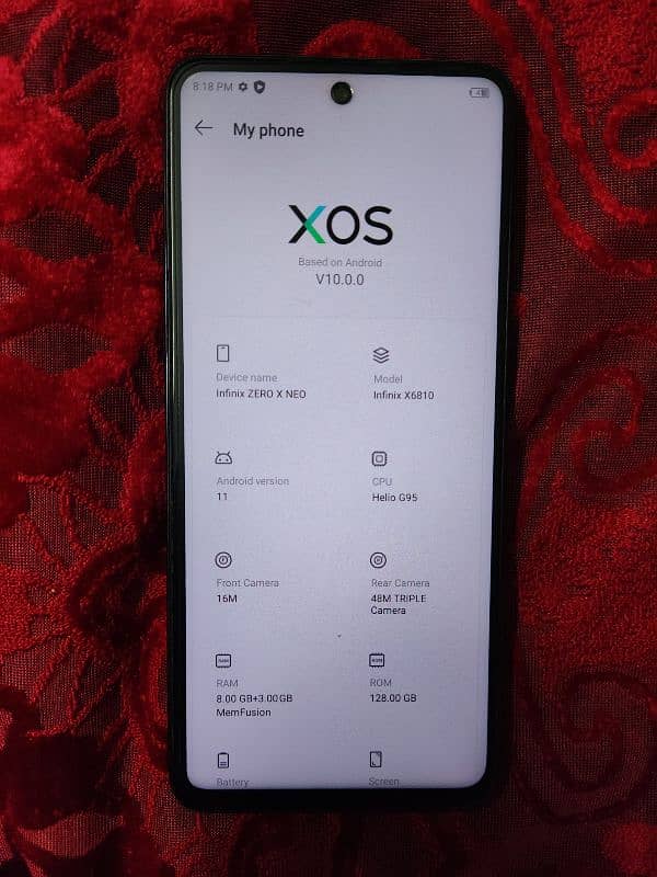 Infinix zero x Neo in 10/10 not single scratch 0