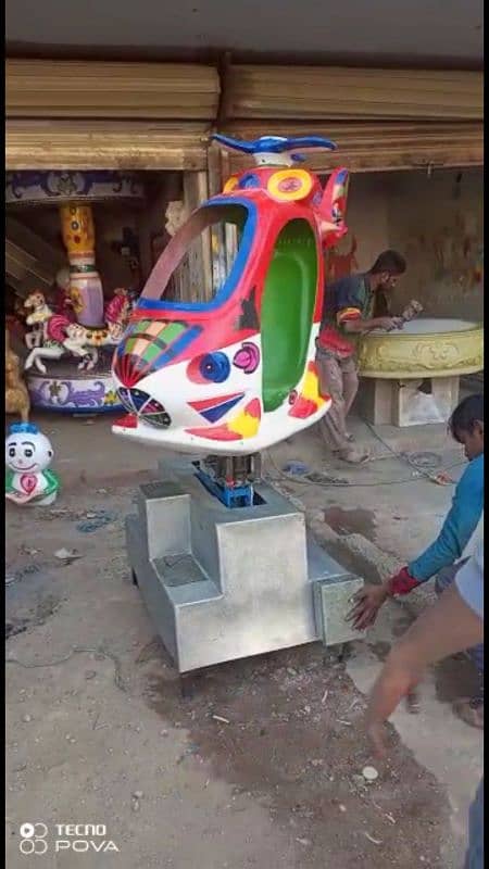 Token coin operated playland / kiddy rides 03167954243 ٹوکن والےجھولے 18