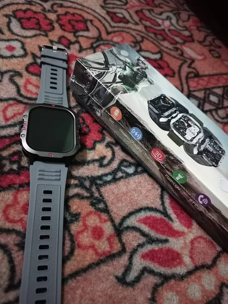 Laxasfit 2025 H11 Outdoor Military Smart Watch Men 1