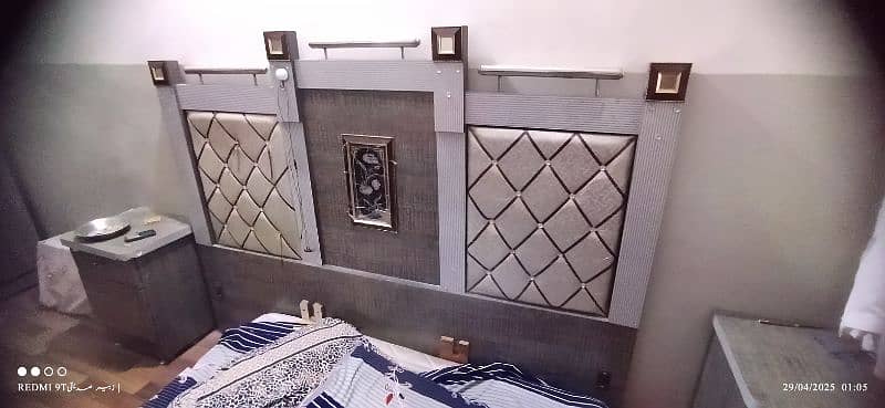 only bed &  Mattress & side table for sale 1