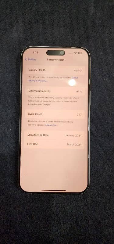 I phone 15 pro max 256gb 1