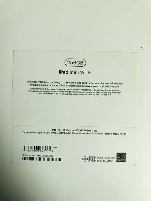 iPad mini 5 256GB Rose Gold with Box for sale 4