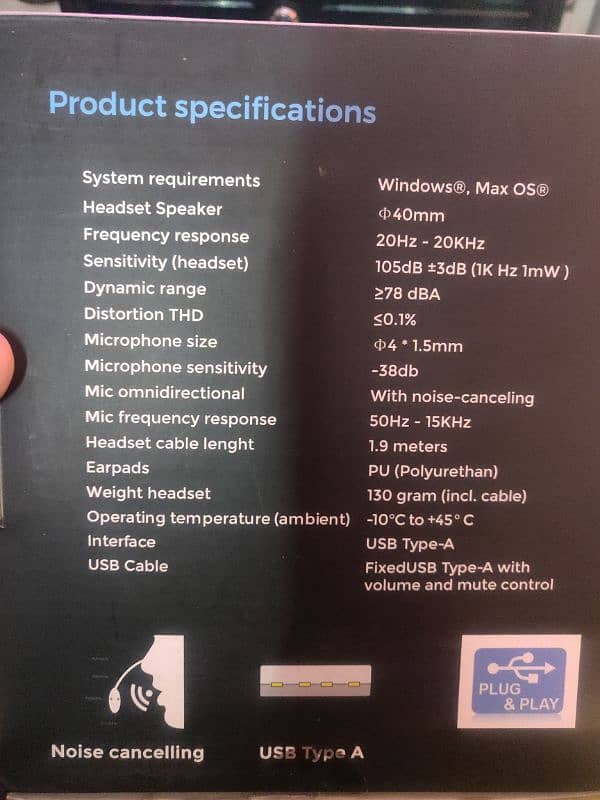 USB type  Headset Blizzard noise cancelation 2