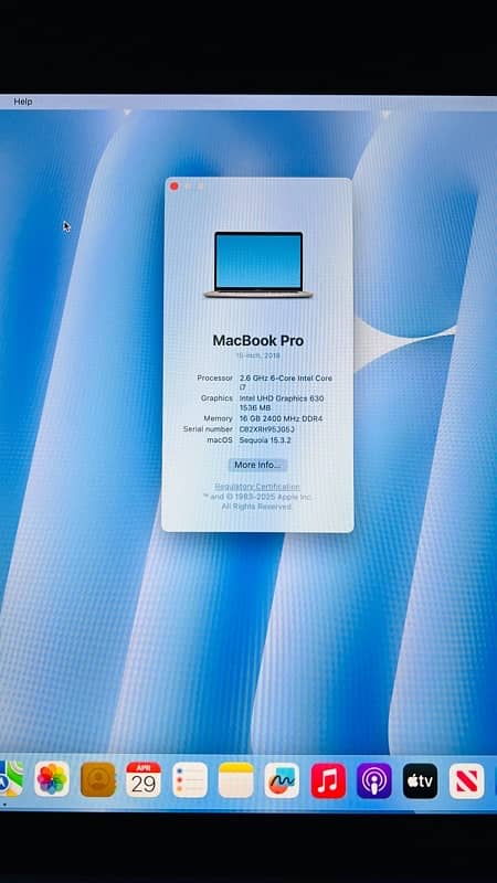 MacBook pro i7 (2018-15 inch) 16/512 GB , SSD 4GB 8