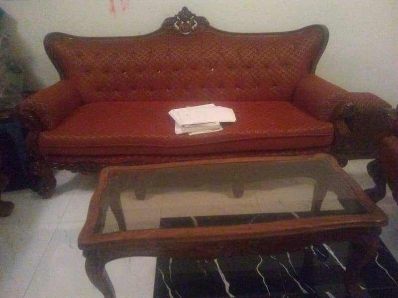 Sofa set wooden 3