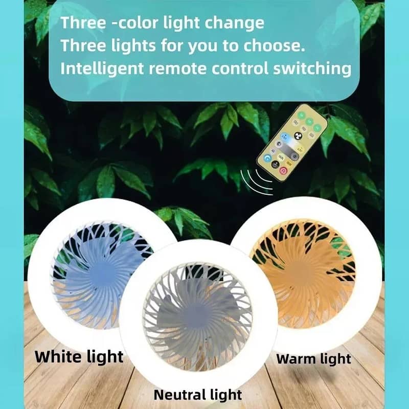 Portable Cooling Fan with Remote Control, 3 Speed Modes, Rotatable 4