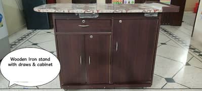 Wooden Iron Stand