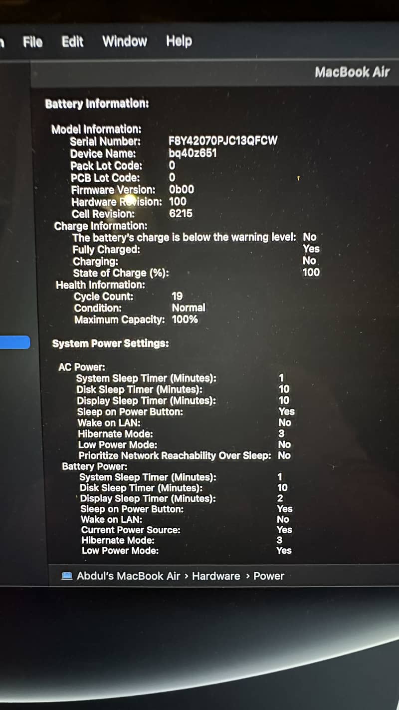 Macbook Air M3 13.3 inches 3