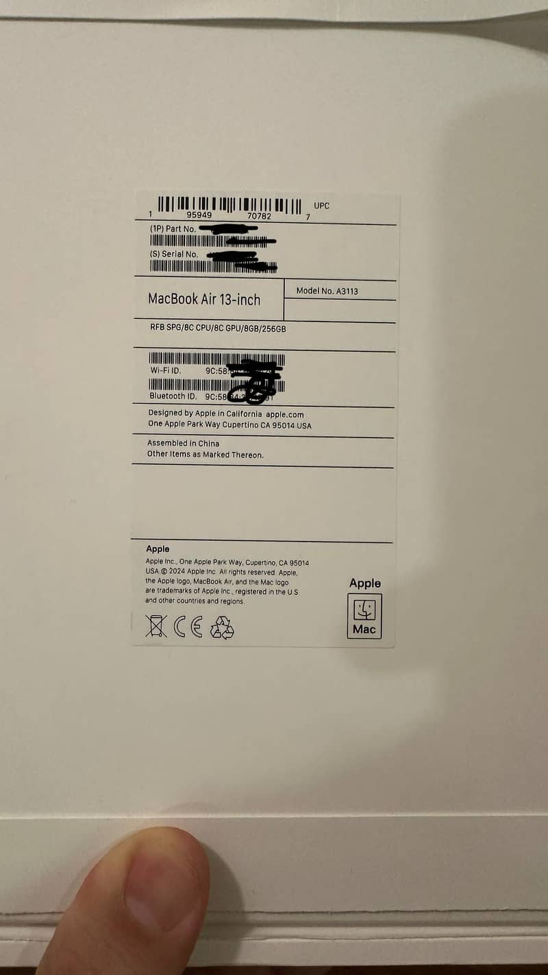Macbook Air M3 13.3 inches 6