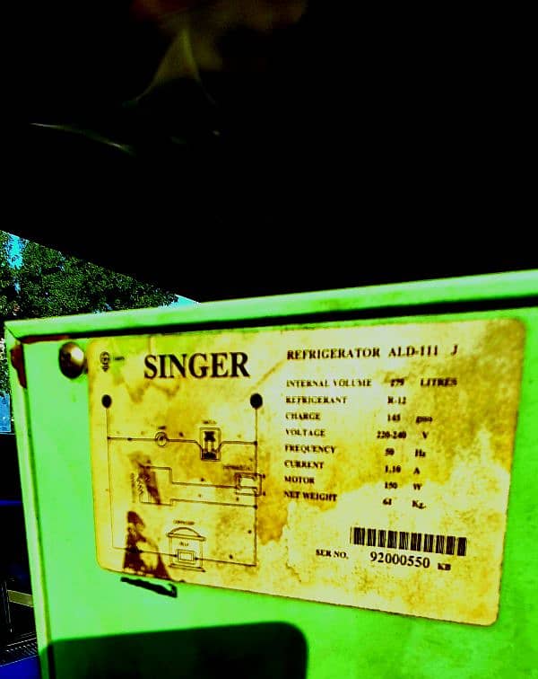 Singer refrigerator 10