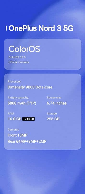 OnePlus Ace 2v/ Nord C3 1