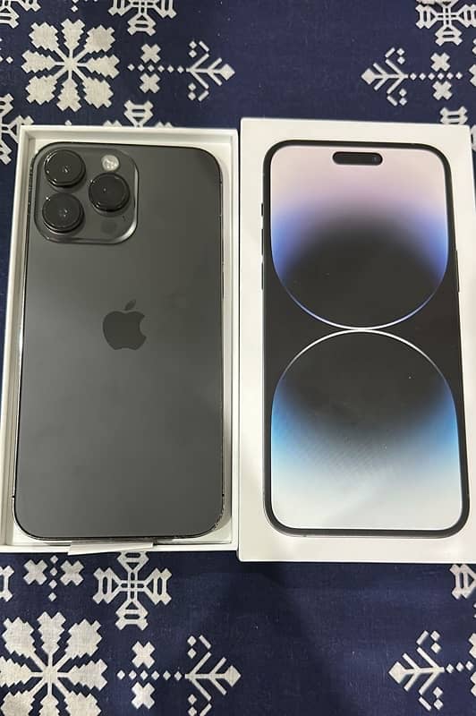 iPhone 14 Pro Max 128gb (Non PTA with 2 months sim working) 0
