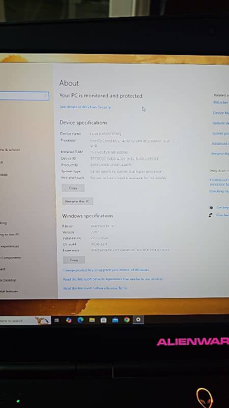 Alienware corei7 4 gen 16gb ram 512 gb ssd 4 nvidia graphic card 7