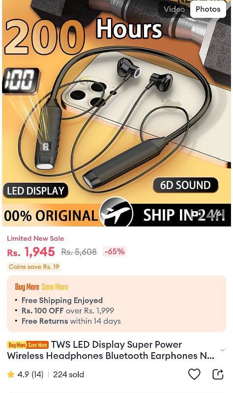 Neckband Bluetooth wireless best charging 2