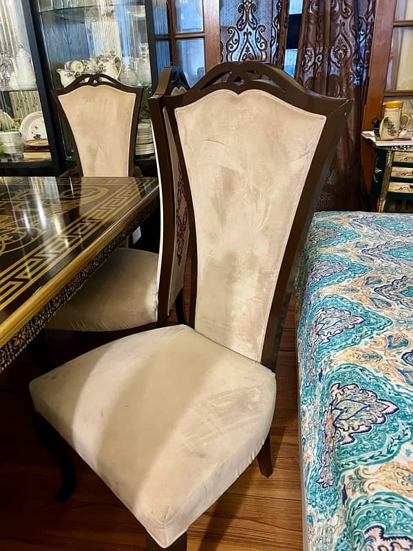 Few months used designer 8,chairs dining set Condition 10/10 9